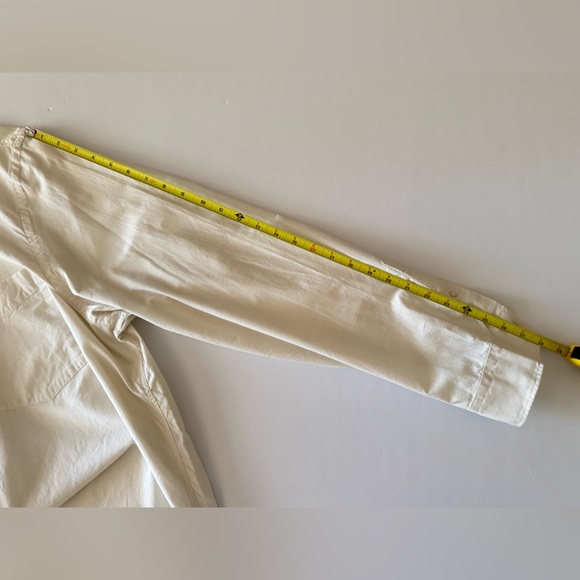 Buck Mason Men’s XXL Off White Draped Twill One Pocket Long Sleeve Shirt Cotton - Picture 11 of 11